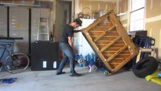 How to Move a 500 pound piano BY YOURSELF [upl. by Jarus700]