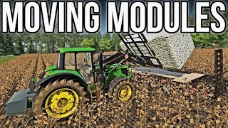 MOVING COTTON WITH A JD 6M  New Woodshire 13  Lets Play FS19 [upl. by Zahc]