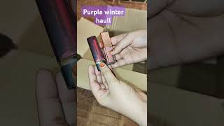 Purple winter haull ✌️😊✅ moisturizer lotion  etc shortsfeed shopping onlineshopping hall [upl. by Magnum]