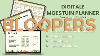 BLOOPERS  Moestuin planner [upl. by Ritchie]