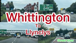 Whittington To Llynclys  Street View  Countryside  2024 [upl. by Ynottirb]