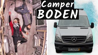 Camper Ausbau  BODEN mit Gestell und Isolierung verlegen  Sprinter Ausbau  Van Conversion [upl. by Ulphi441]