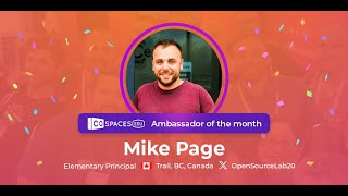 CoSpaces Edu Ambassador of the month  Mike Page [upl. by Tanitansy978]