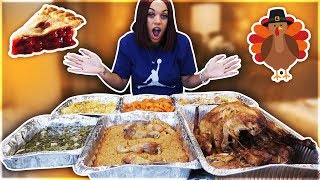 THANKSGIVING MUKBANG FAMILY FEAST [upl. by Lebatsirhc]