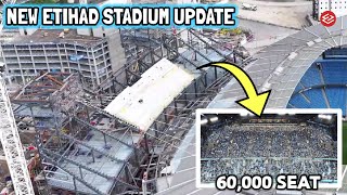 WOW AMAZING New Etihad Stadium Redevelopment Update Main Structure of Upper Tier Roof Truss [upl. by Kern567]