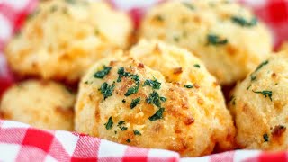 Gluten Free Cheddar Bay Biscuits  cheesy garlicky delightful little drop biscuits [upl. by Anippesuig]