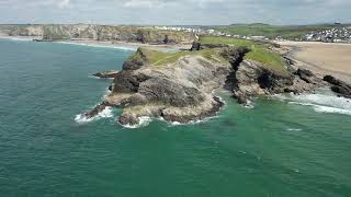 Newquay Cornwall UK drone [upl. by Keese]