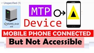 Solved Phone to PC connection trouble Windows 10 MTP portable device [upl. by Accisej]