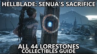 Hellblade Senuas Sacrifice  All 44 Lorestones  Collectibles Guide  Stories from the North [upl. by Eico]