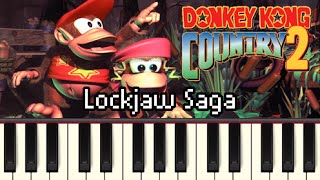 Lockjaw Saga  Donkey Kong Country 2 Synthesia [upl. by Lehplar]