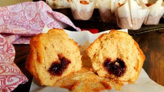 Como hacer Magdalenas rellenas con Mermelada  Muffins  CUKit [upl. by Dorren523]