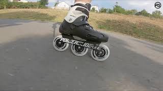 Powerslide One Bronx 100 urban inline skates  Rolling Review [upl. by Ozan]