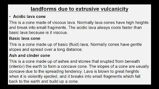 Vulcanicity  Intrusive amp Extrusive Features Resulted From Vulcanicity [upl. by Sclater]