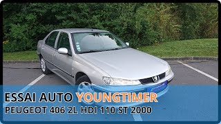 TEST AUTO YOUNGTIMER  PEUGEOT 406 2L HDI 110 ST 2000 [upl. by Cinda]