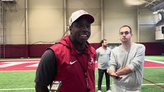 Alabama WR Coach JaMarcus Shephard Interview  Bye Week No 1 [upl. by Einafit]