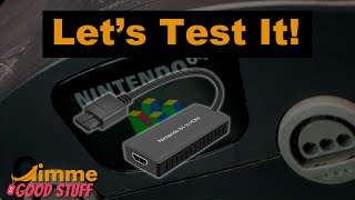 Testing out the Nintendo 64 HDMI Converter [upl. by Leryt]