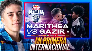 GAZIR reacciona a su batalla VS MARITHEA 🇨🇴 mi primera red bull internacional [upl. by Zoila505]