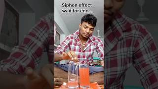 Straw siphon effect experiment 🧪 short experiment 🧪 simple science experiment videoviral video [upl. by Harhay]