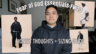 Fear of God Essentials FW23 Sizing Guide  WATCH BEFORE YOU BUY [upl. by Desireah411]