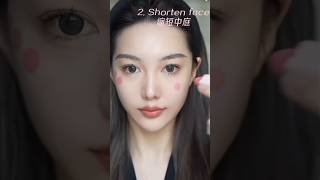 Face Shape Blush Hack 😳✨ youtubeshorts shorts viral [upl. by Tevlev]