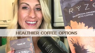 Healthy Coffees amp Alternatives  Ryze MudWtr Four Sigmatic Mushroom Coffee Review [upl. by Agler]