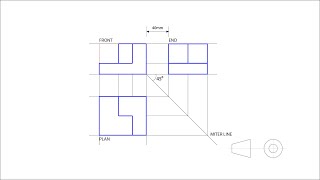 CDT G1011  First Angle Orthographic Projection Part 1 [upl. by Mcneil]