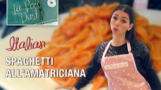 Spaghetti AllAmatriciana  Traditional Italian Recipe  Amatriciana Sauce [upl. by Hepzi437]