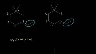 Alkane and cycloalkane nomenclature II  Organic chemistry  Khan Academy [upl. by Alyat]