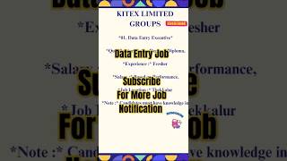 Data Entry Job Vacancy ll Fresher ll Job Vacancy 2024 ll Any Degree amp Diploma ll job dataentryjobs [upl. by Ysnap871]