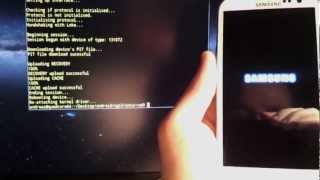 Samsung Galaxy S3  Rooting with Heimdall on Linux androidnextde [upl. by Yennor]