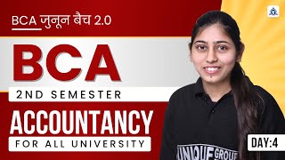 जुनून बैच 20 BCA 2nd Semester  ACCOUNTANCY  Topic Basics Accounting DAY  04 ByPriyanka mam [upl. by Cailly]