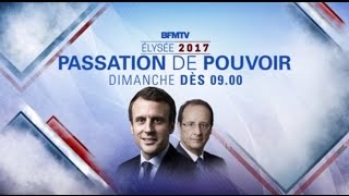 Live Passation de pouvoir Macron  Hollande  Edition Spéciale BFMTV [upl. by Limann]