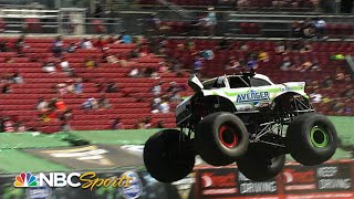 2021 Monster Jam Round 14 in Tampa  EXTENDED HIGHLIGHTS  51521 Motorsports on NBC [upl. by Yraeg]