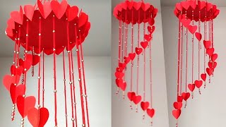 DIY Valentines Day Crafts Idea I Wall Hanging Crafts Idea I Room Decoration Idea I Our Sweet Mom [upl. by Ahsiena]