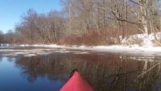 Kayak NJ St Patricks Day On The Musconetcong River 031717 [upl. by Acilgna]