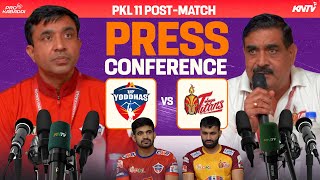 PKL 11 M53  UP Yoddhas vs Telugu Titans  Press Conference ft Vijay Malik and Sumit [upl. by Kcirddec858]