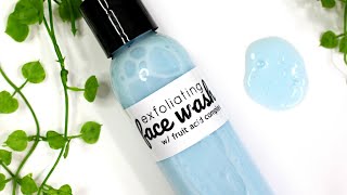 How to Make Exfoliating Face Wash w Fruit Acid Complex [upl. by Enajyram974]