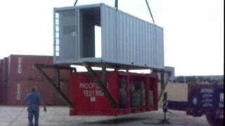 Containerhouse 30Ft Lift Testmov [upl. by Draillih]