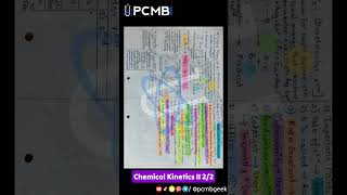 Chemical Kinetics 2 Page Note  Chemistry  Notes chemistrynotes pcm [upl. by Pasco392]