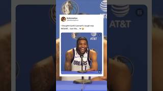 I thought Kawhi Leonard’s laugh was insane… [upl. by Willow]