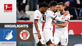 St Pauli Secures BIG POINTS  TSG Hoffenheim  FC St Pauli 02  Highlights  Matchday 9  BULI [upl. by Sitoiyanap]