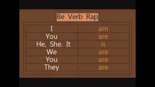 Be Verb Song Rap [upl. by Adnicaj]