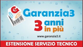 Garanzia3  3 anni in più  ESTENSIONE DEL SEVIZIO TECNICO [upl. by Fayth481]