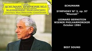 SCHUMANN SYMPHONY Nº 3 quotRhenishquot op 97  LEONARD BERNSTEIN  WIENER PHILHARMONIKER [upl. by Ruford]