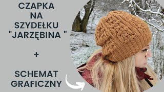 Czapka na szydełku quotJarzębinaquot cz12 Karolina Szydełko [upl. by Rabkin106]