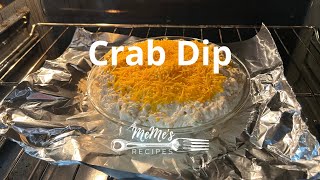 MeMes Recipes  Crab Dip [upl. by Yelram]