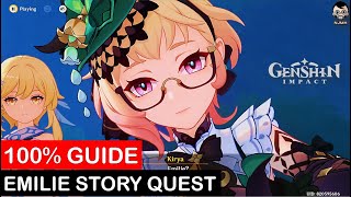 Full Guide Emilies Story Quest  Pomum de Ambra Chapter  Genshin Impact [upl. by Krischer]