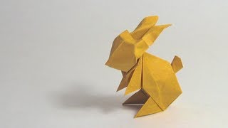 old Easter Origami Instructions Rabbit Jun Maekawa [upl. by Aicemak]