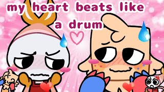 my heart beats like a drum   Dandys World  animation meme [upl. by Nhabois]