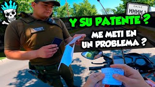 ¿ MULTADO POR ANDAR SIN PATENTE   Observación diaria 52 motovlogs chile nivem [upl. by Ena894]